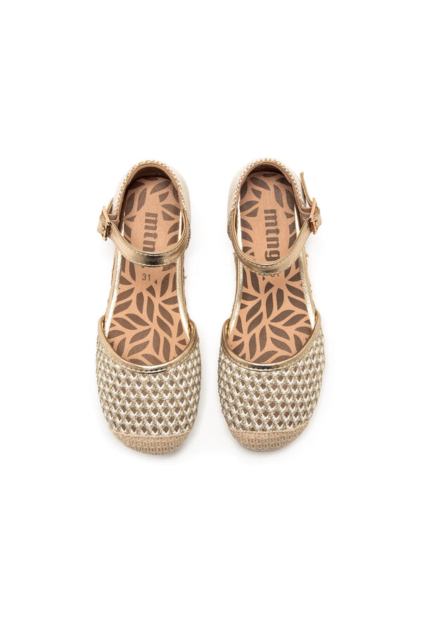 MTNG Metallic detail espadrilles yellow