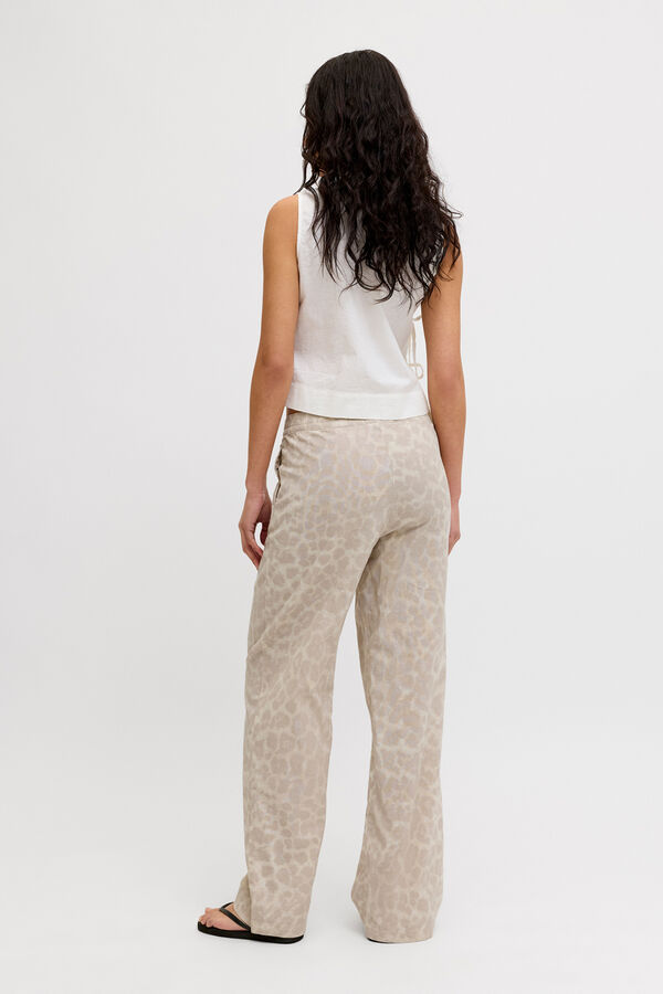 Jack & Jones Cal&ccedil;a de linho regular cinzento