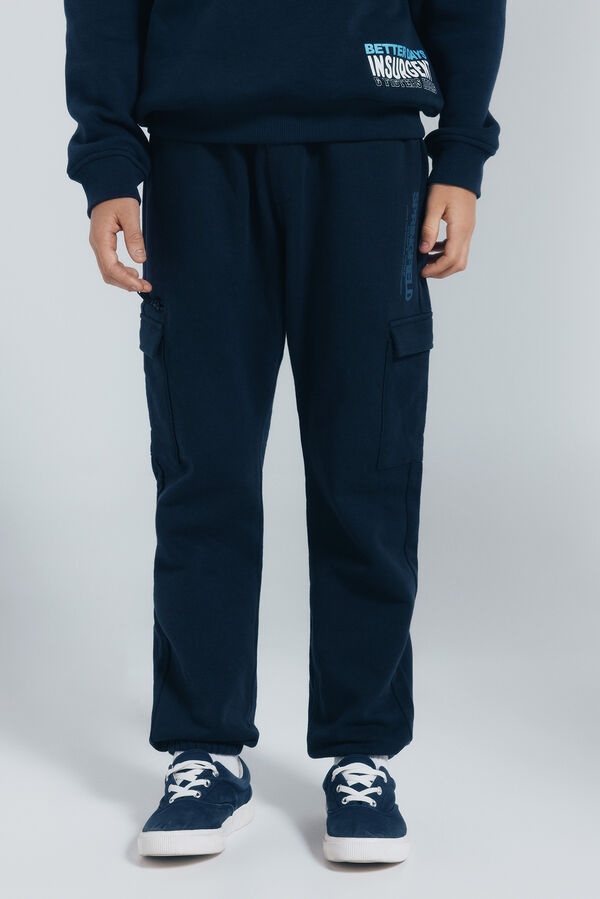 Springfield Kids Boy's cargo joggers Plava