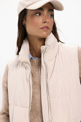 JDY Chaleco acolchado gris