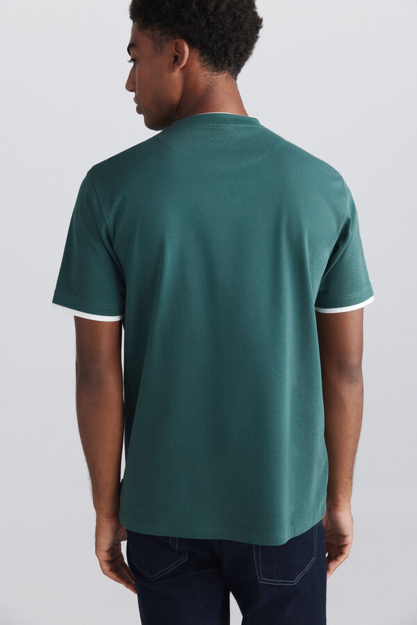 Springfield T-shirt dupla interlock verde