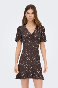 Only Vestido curto de bolinhas