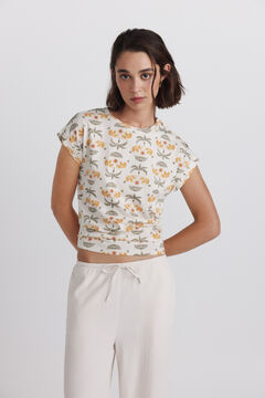 Springfield Tricou imprimat cu nasturi
