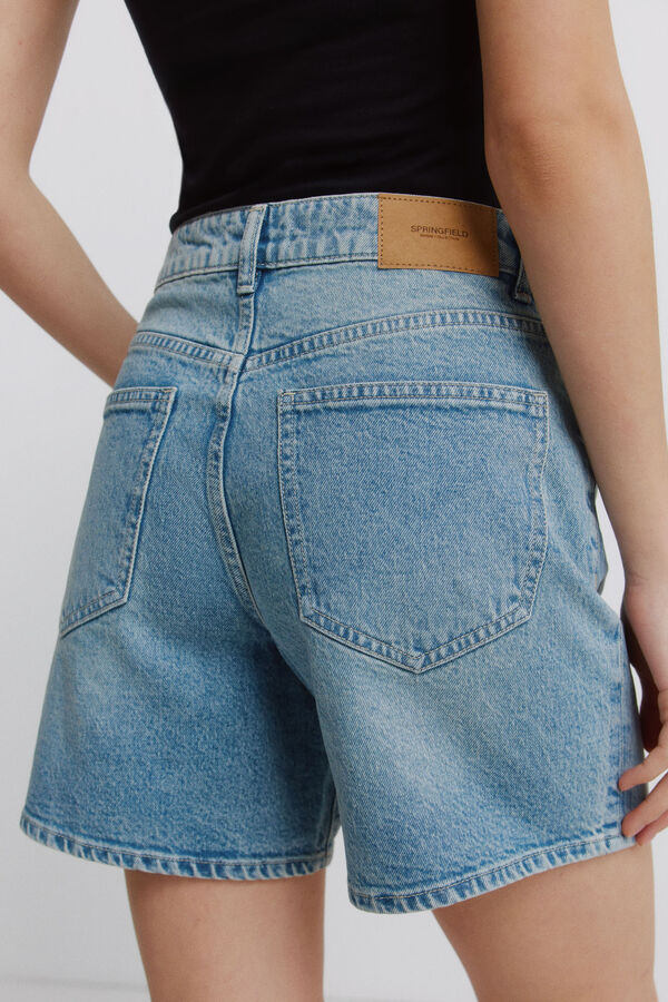 Springfield Bermudas denim azul