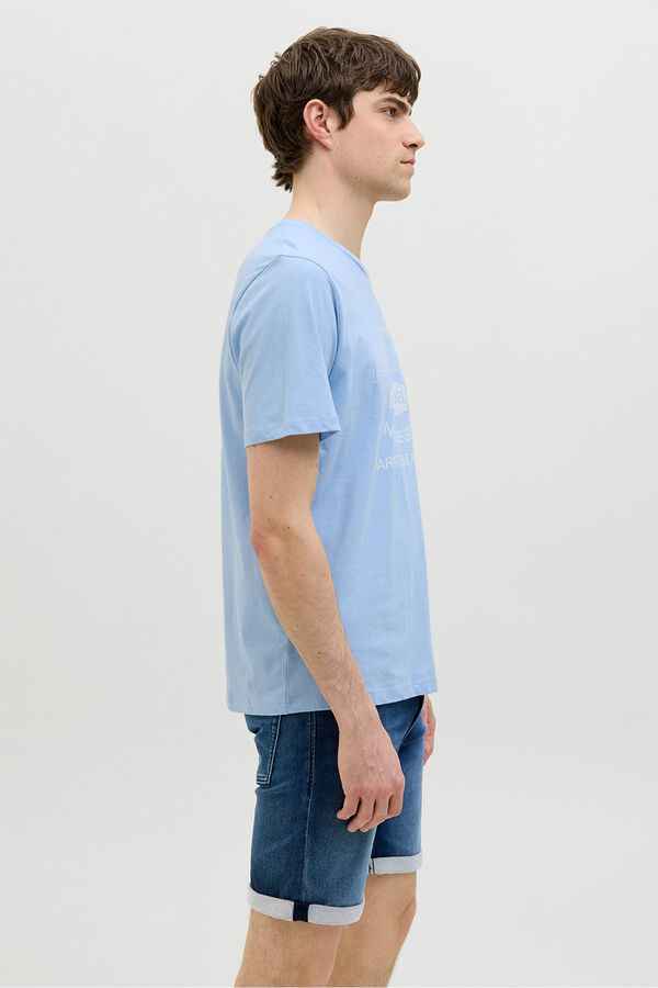 JJ REBEL Regular fit T-shirt Plava