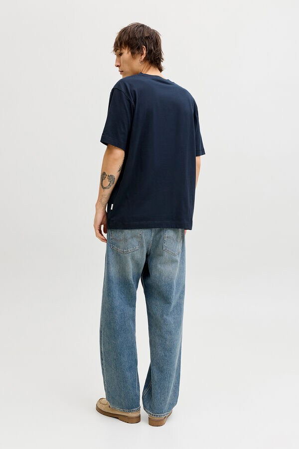 Jack & Jones Printed short sleeve shirt blue