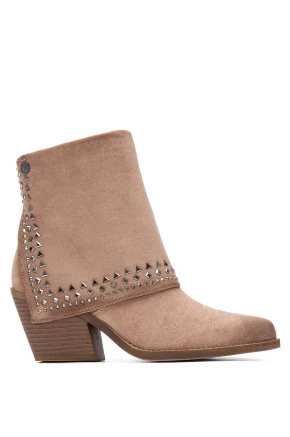 XTI Bota Campera com tachas bege