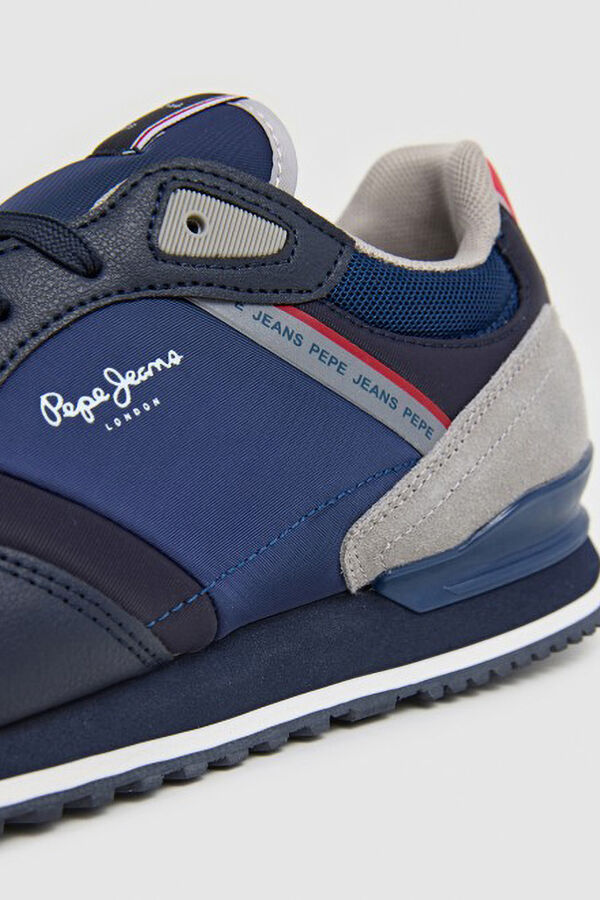 Pepe Jeans  suede sneakers blue