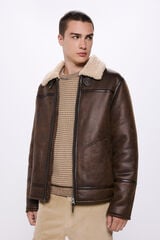 Springfield Double-faced aviator jacket brown