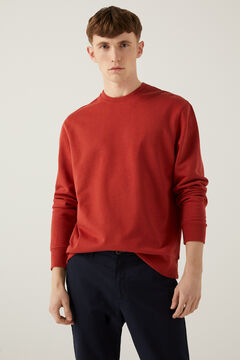 Springfield Z&aacute;rt nyak&uacute; pul&oacute;ver burgundy