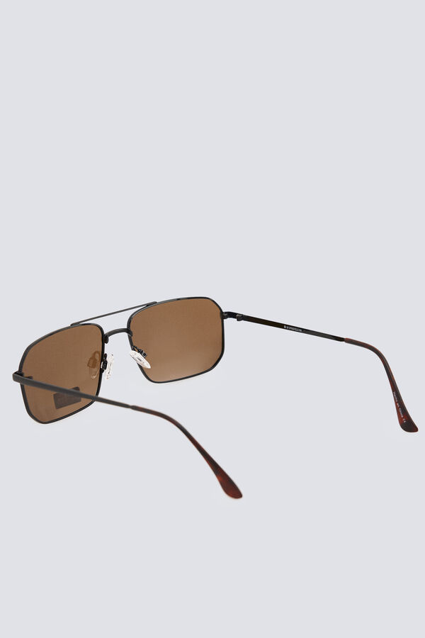 Springfield Lunettes de soleil style aviateur rectangulaires nude