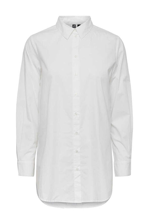 Springfield Camisa basica de algodón blanco