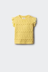 Springfield Kids Pleteni top sa karnerima za devojčice