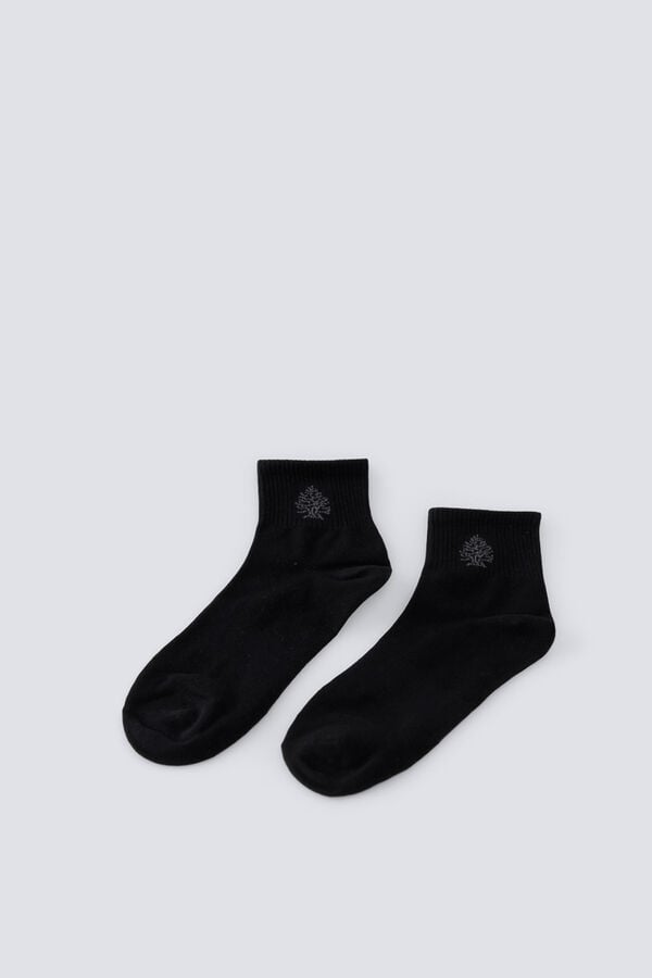 Springfield Ribbed ankle sport sock black