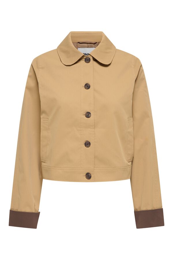 Only Short jacket with buttons nude