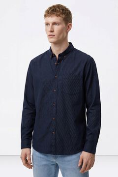 Tiffosi Camisa estruturada Slim Fit Dobby