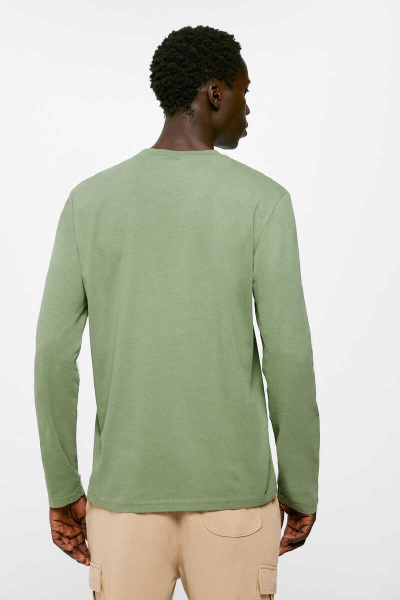 Springfield Essential peachskin T-shirt green