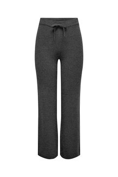 Springfield Wide leg jersey-knit trousers gray