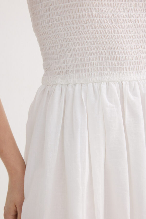 Inside Vestido maxi bandeau blanco
