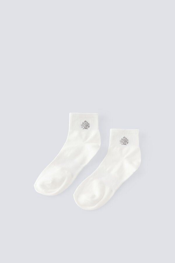Springfield Ribbed ankle sport sock white