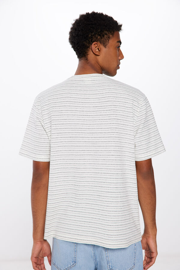 Springfield Rustic striped T-shirt ecru