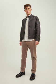 Jack & Jones Chaqueta polipiel  tostado