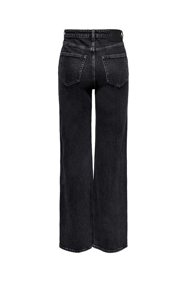 Only Weite Jeans Schwarz