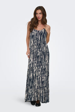Only Langes Batikmuster-Kleid