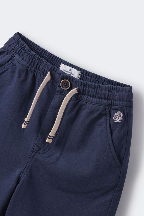 Springfield Boys' jogger-style Bermuda shorts blue