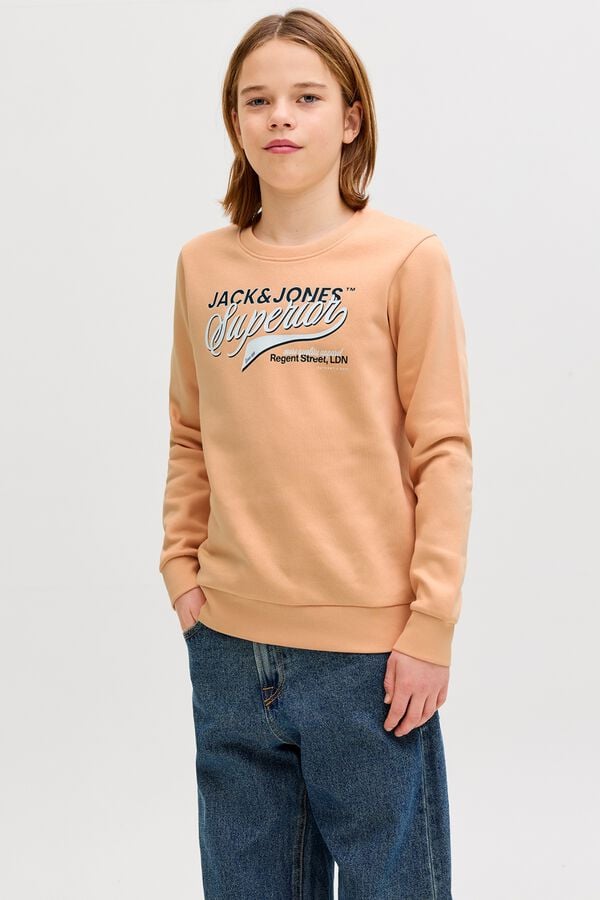 Jack & Jones Junior Large logo sweatshirt red