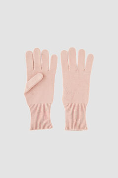 Springfield Jersey-knit gloves pink