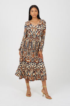 Brave Soul Vestido longo estampado