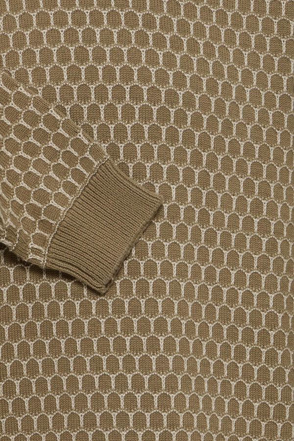 Blend Camisola de malha gola redonda camel