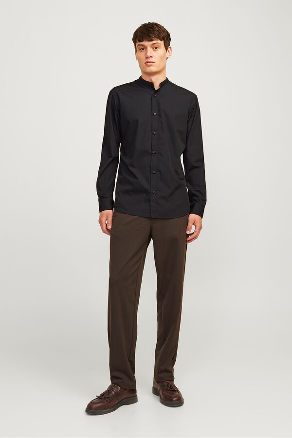 Jack & Jones Casual poplin shirt black