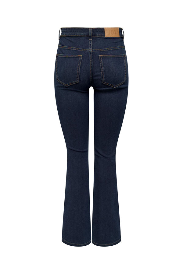 Springfield Ausgestellte Jeans mit hohem Bund azulado