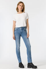Springfield Double-up Slim High-Rise Jeans azul acero