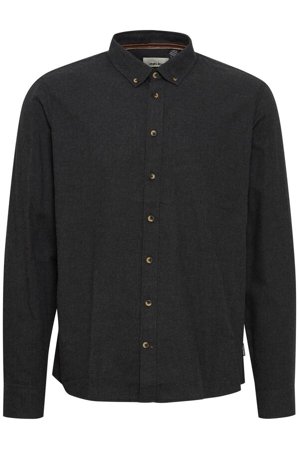 Blend Cotton long sleeve shirt black