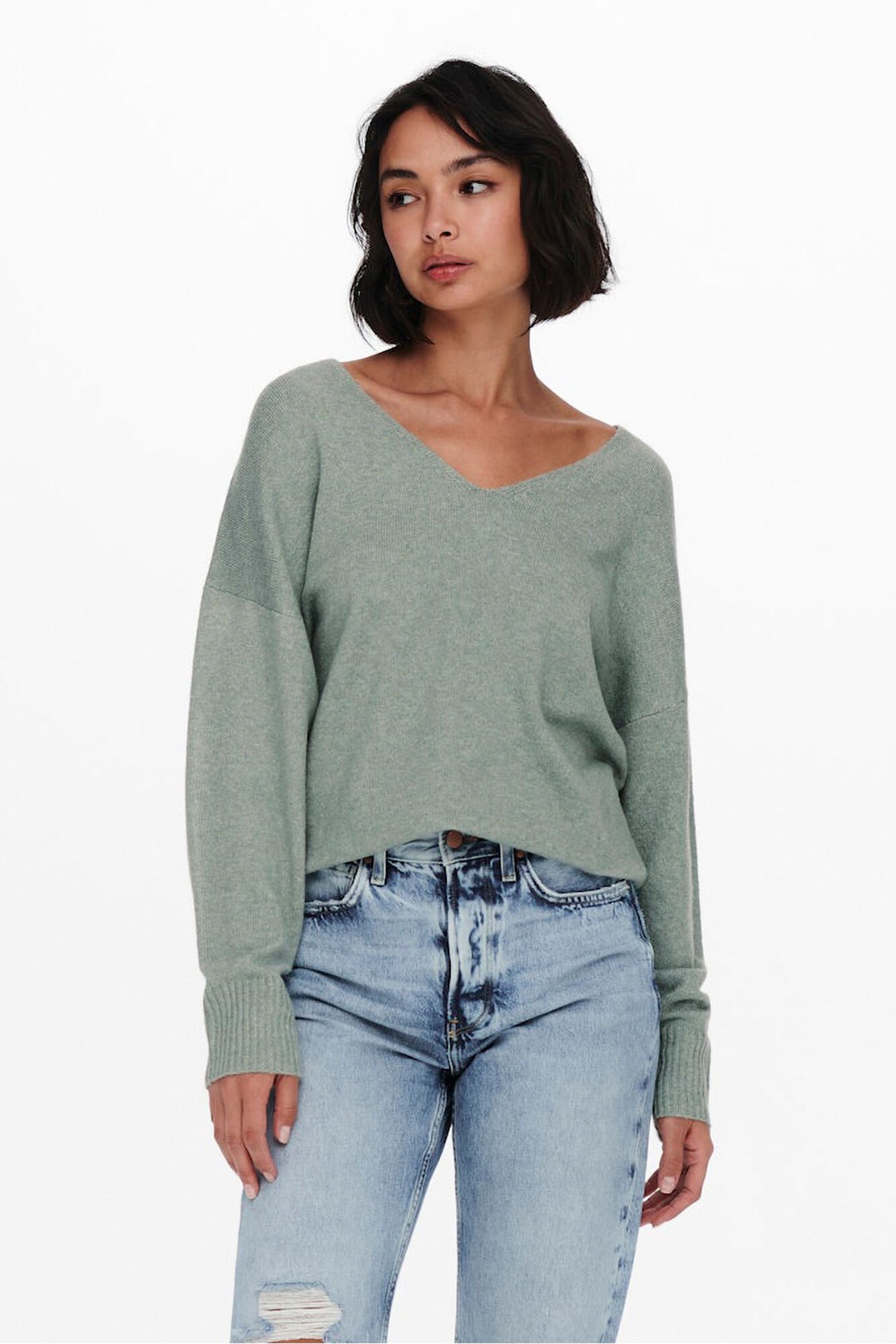 Only Pullover mit V-Ausschnitt