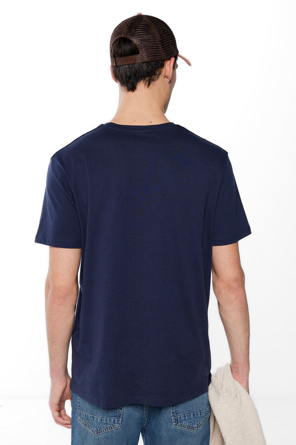 Springfield Basic-T-Shirt Baum blau