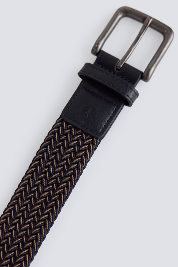 Springfield Multicoloured braided belt blue