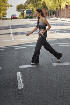 Springfield Soft sole wide leg sports trousers