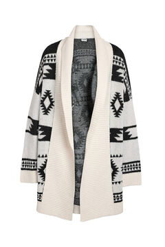 Noisy May casaco de malha de gola &eacute;tnica