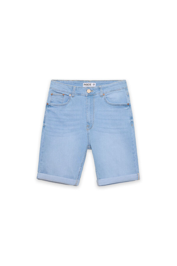 Springfield Bermudas Jeans Slim azul