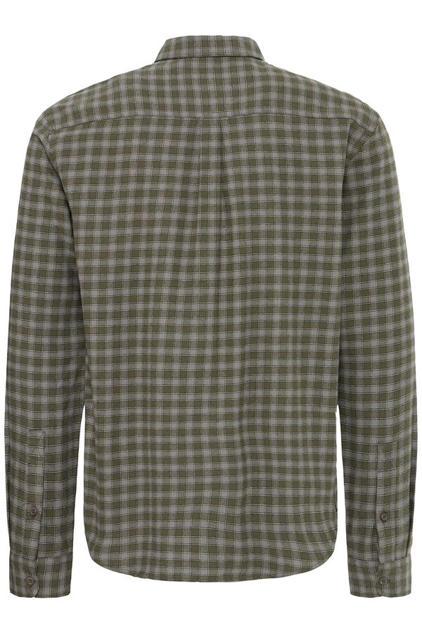 Blend Cotton long sleeve shirt grey