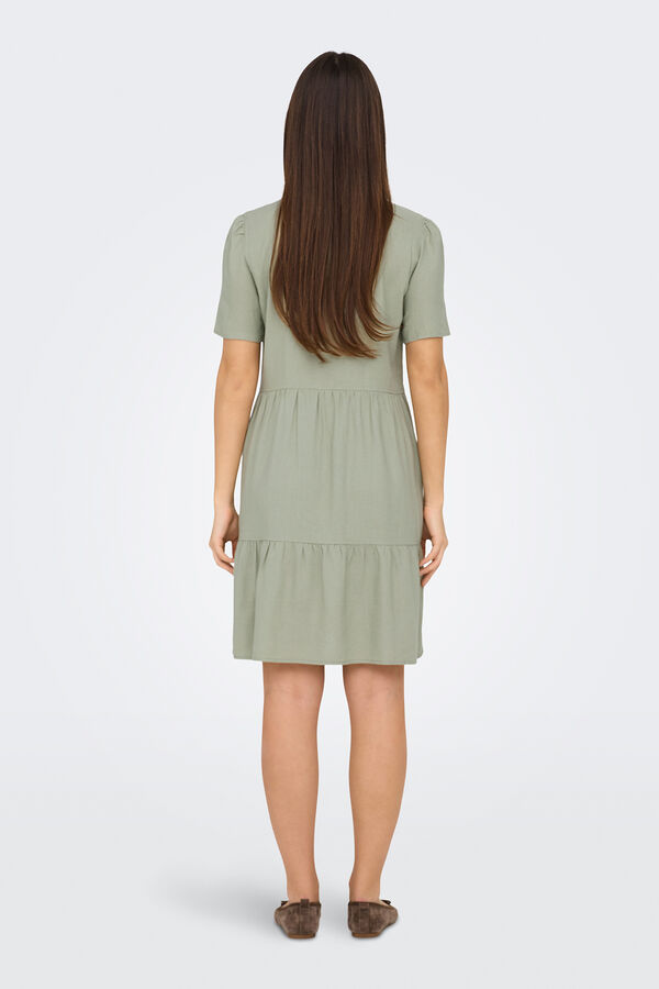 Only Short dress with short sleeves grey