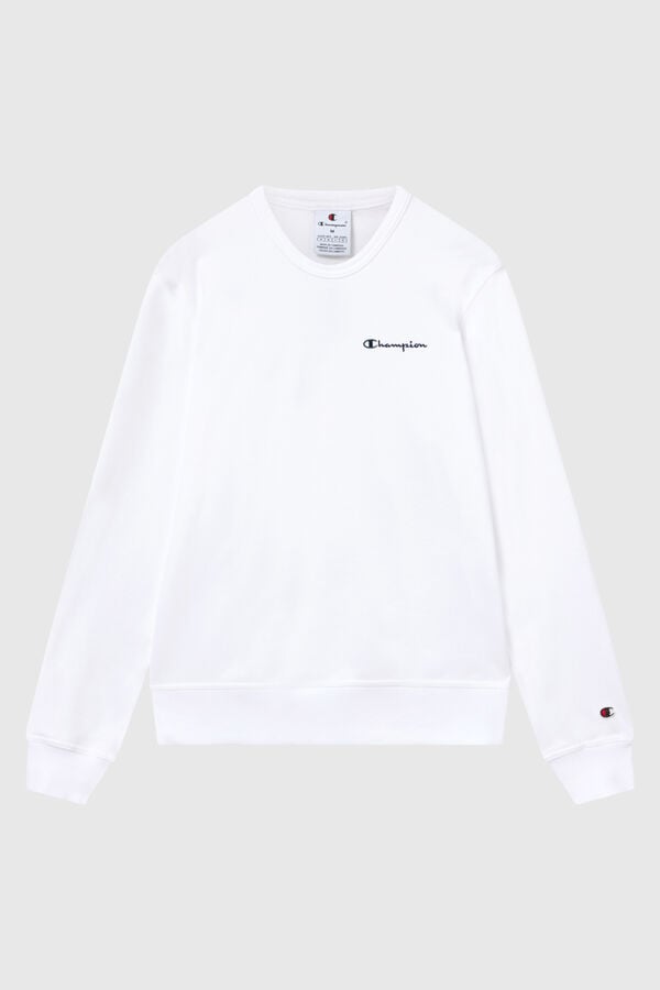 Champion Sudadera con cuello caja blanco