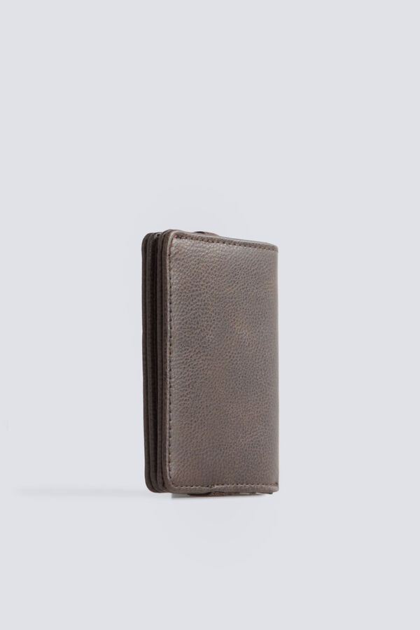 Springfield Brown faux leather wallet nude