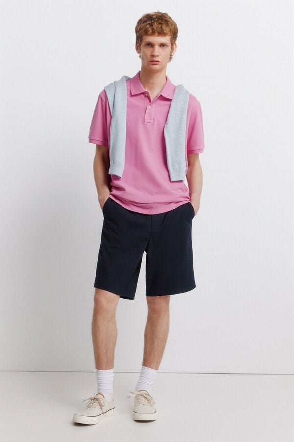 Springfield Polo basique Springfield regular fit rose