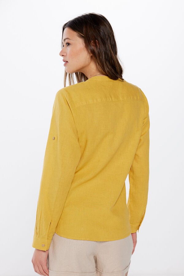 Springfield Linen/cotton utility blouse golden