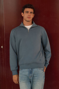 Springfield Basic trucker neck sweatshirt acqua